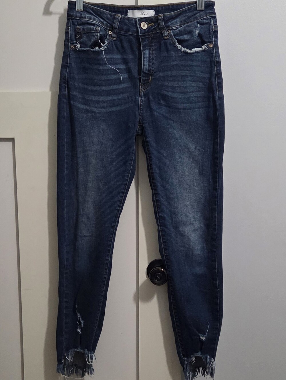 KanCan - Dark Blue Distressed Skinny Jeans